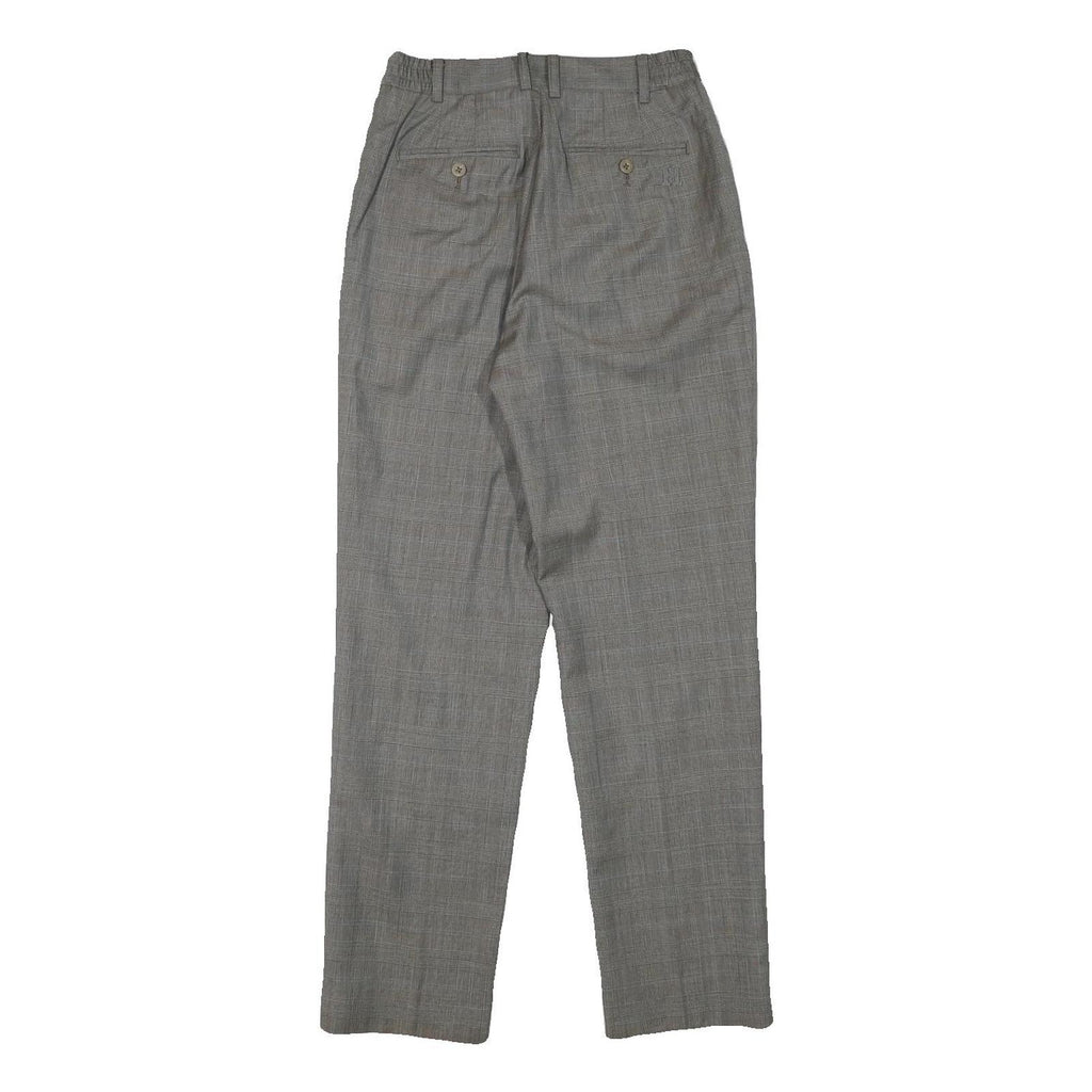 HONMA COLLECTION Womens Regular Grey Polyester Blend Trousers W25 L28 Classic