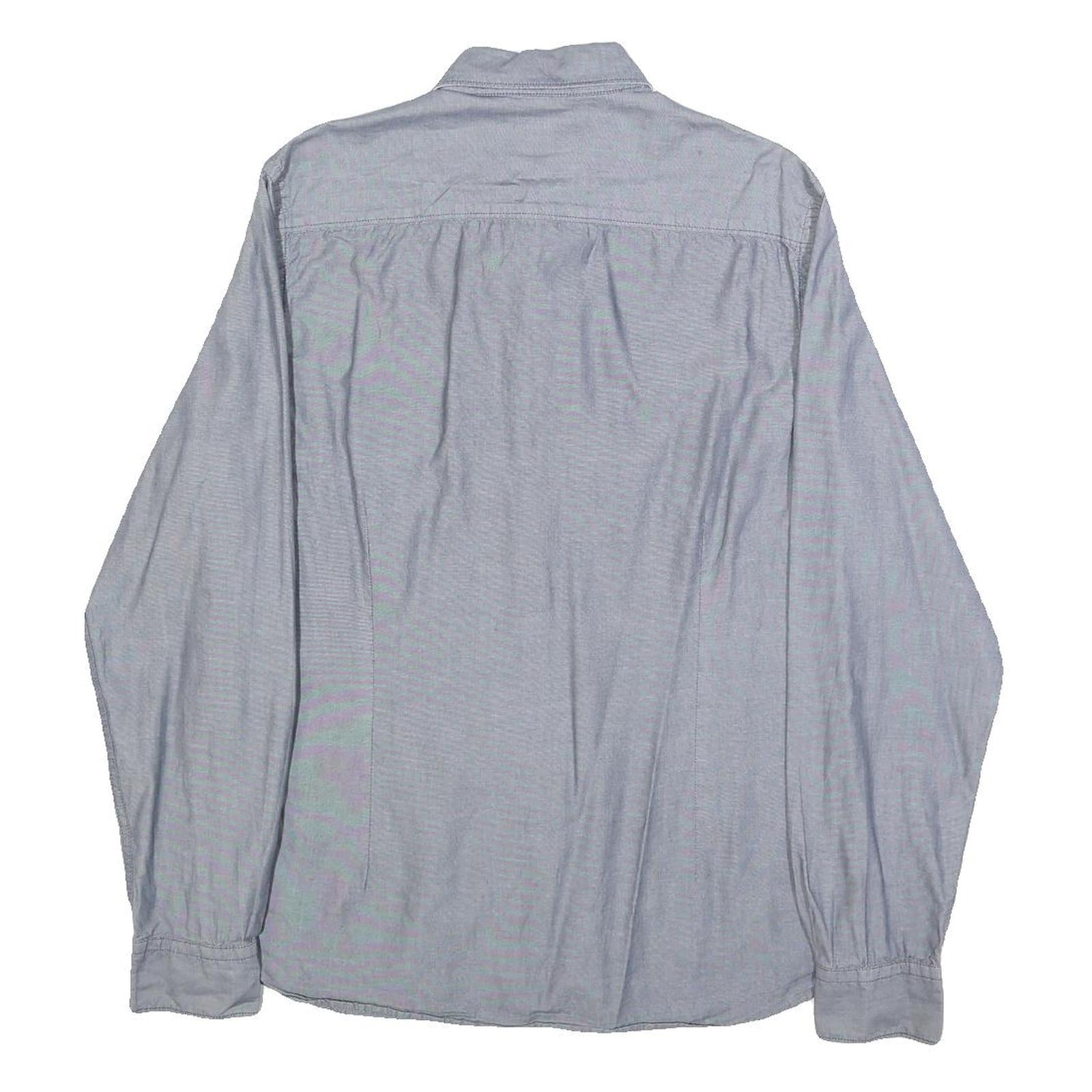 TIMBERLAND Mens Blue Shirt S Cotton Long Sleeve Casual Button-Up