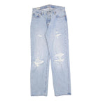 LEVI'S 501 BIG E Womens Jeans Blue Regular Straight Denim Light W32 L32 Classic