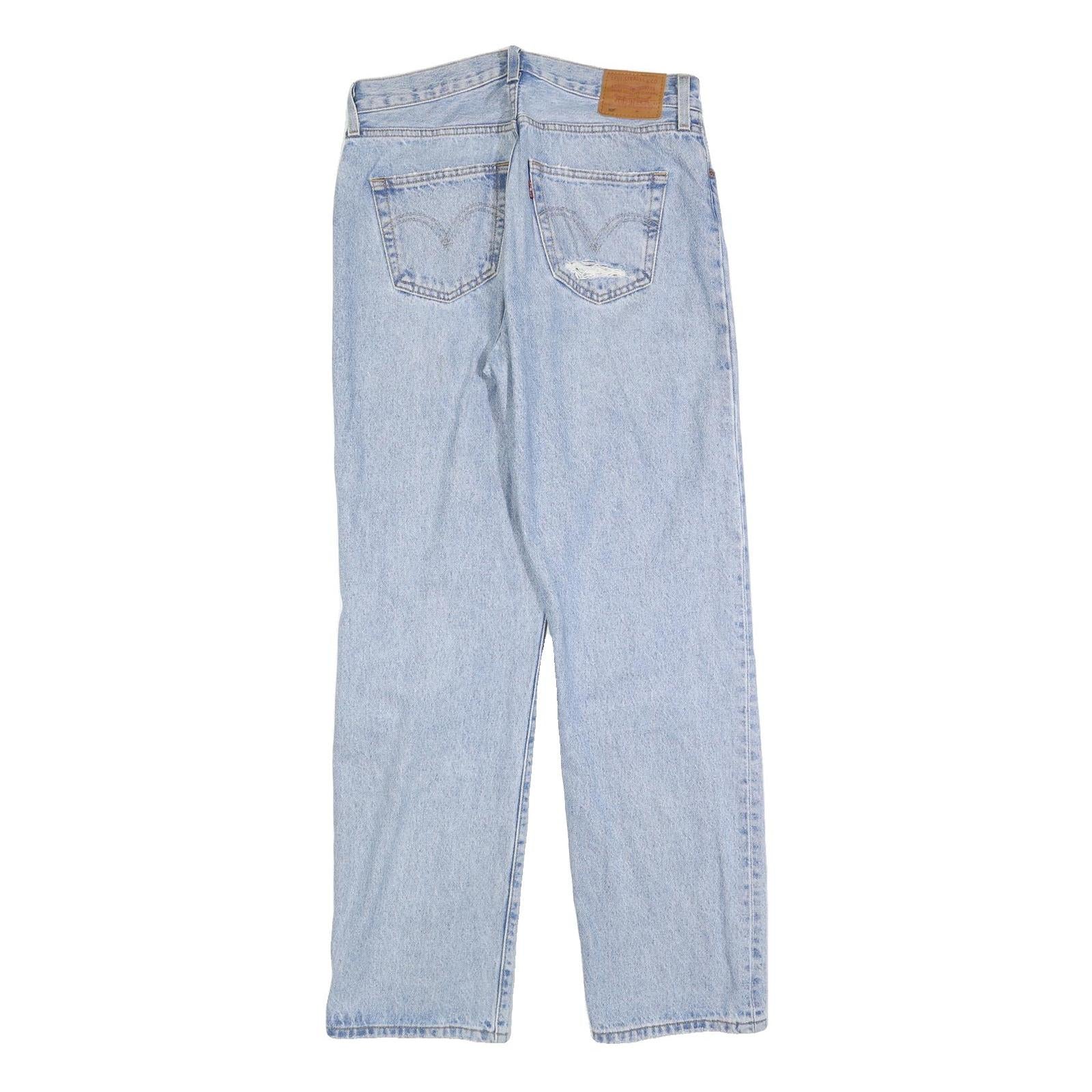 LEVI'S 501 BIG E Womens Jeans Blue Regular Straight Denim Light W32 L32 Classic