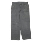 CARHARTT Mens Cotton Blend Grey Workwear Regular Straight Trousers W36 L30