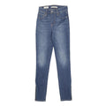 LEVI'S 721 BIG E Womens Jeans Blue Slim Skinny Denim Medium W23 L27 Zipper