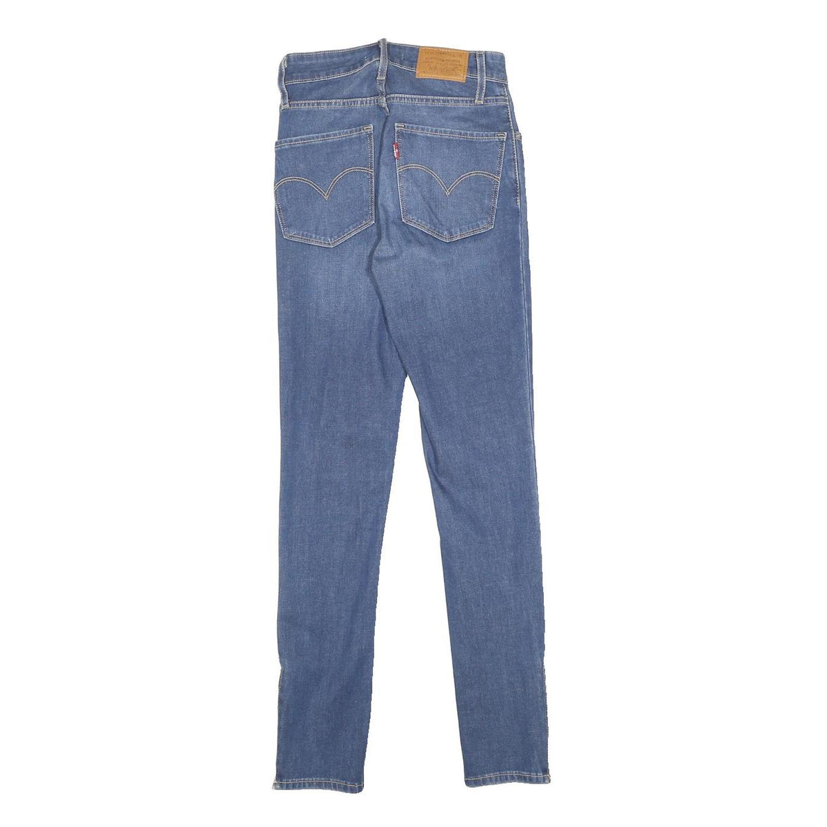 LEVI'S 721 BIG E Womens Jeans Blue Slim Skinny Denim Medium W23 L27 Zipper