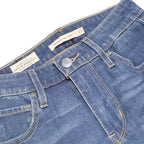 LEVI'S 721 BIG E Womens Jeans Blue Slim Skinny Denim Medium W23 L27 Zipper
