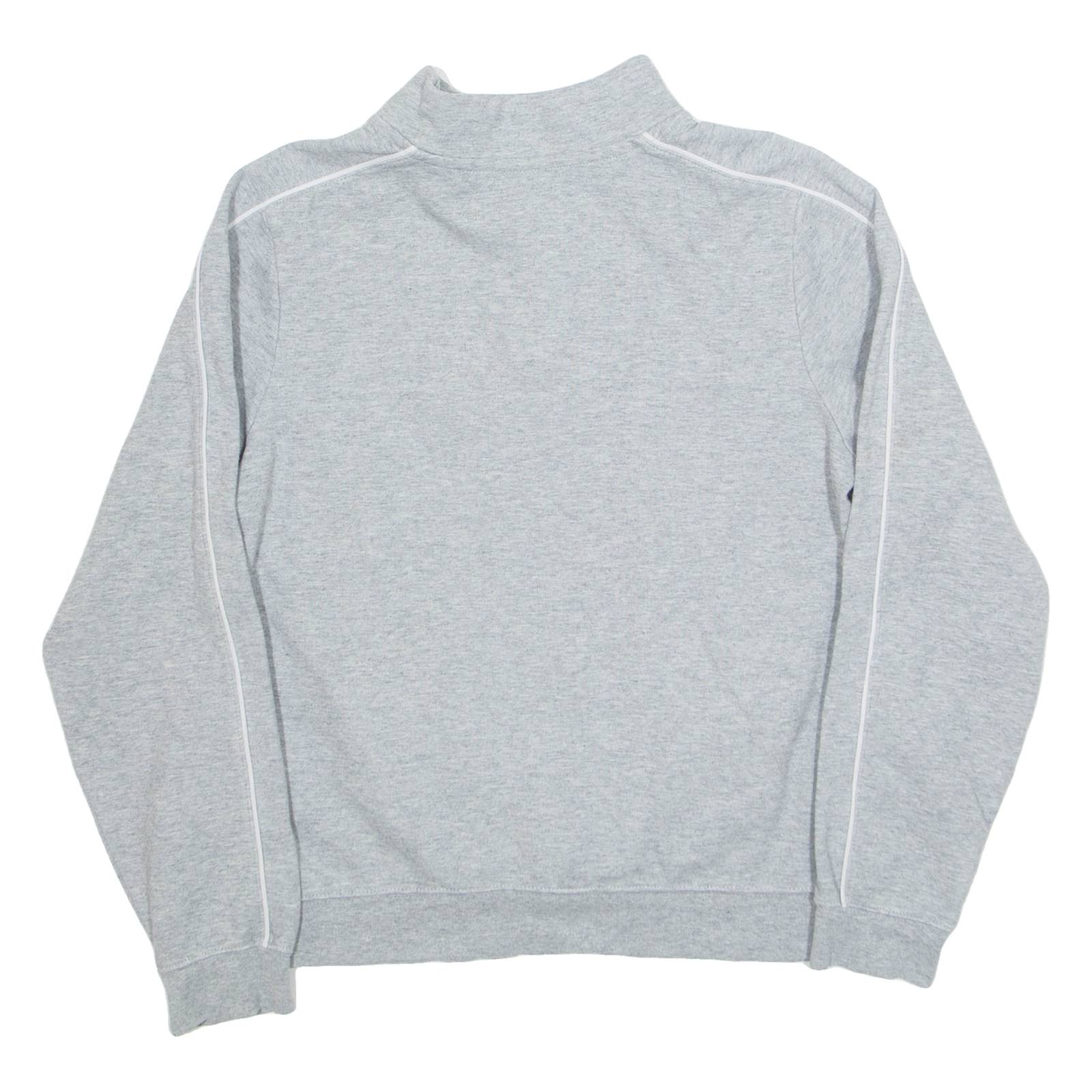 NIKE Womens Sweatshirt Grey 1/4 Zip XS