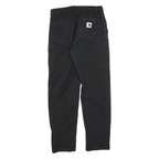CARHARTT Womens Black Slim Straight Denim Cotton Blend Rinse W26 L28 Jeans Zip