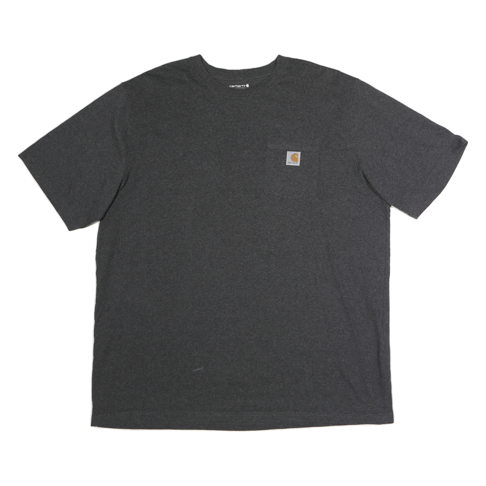 CARHARTT Mens Grey & Black Pocket T-Shirt 2XL Short Sleeve Crew Neck Workwear
