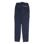 TIMBERLAND Mens Navy Slim Cargo Drawstring Cotton Blend Trousers W26 L31