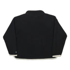 CHAMPION Womens Black & White Plain Pullover Jumper Crew Neck Polyester L