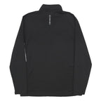 PUMA Mens Black & Grey Golf 1/4 Zip Sweatshirt S Long Sleeve Pullover