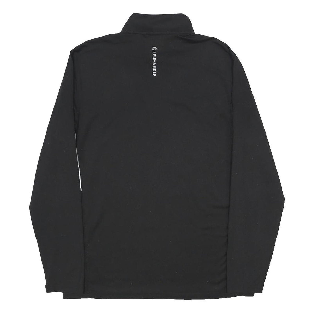 PUMA Mens Black & Grey Golf 1/4 Zip Sweatshirt S Long Sleeve Pullover