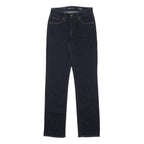 LEVI'S Womens Regular Fit Straight Leg Denim Dark Blue W26 L30 Zip Cotton Blend