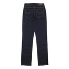 LEVI'S Womens Regular Fit Straight Leg Denim Dark Blue W26 L30 Zip Cotton Blend