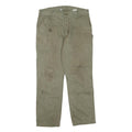 CARHARTT Mens Cotton Blend Regular Trousers Beige W36 L34 Workwear Durable