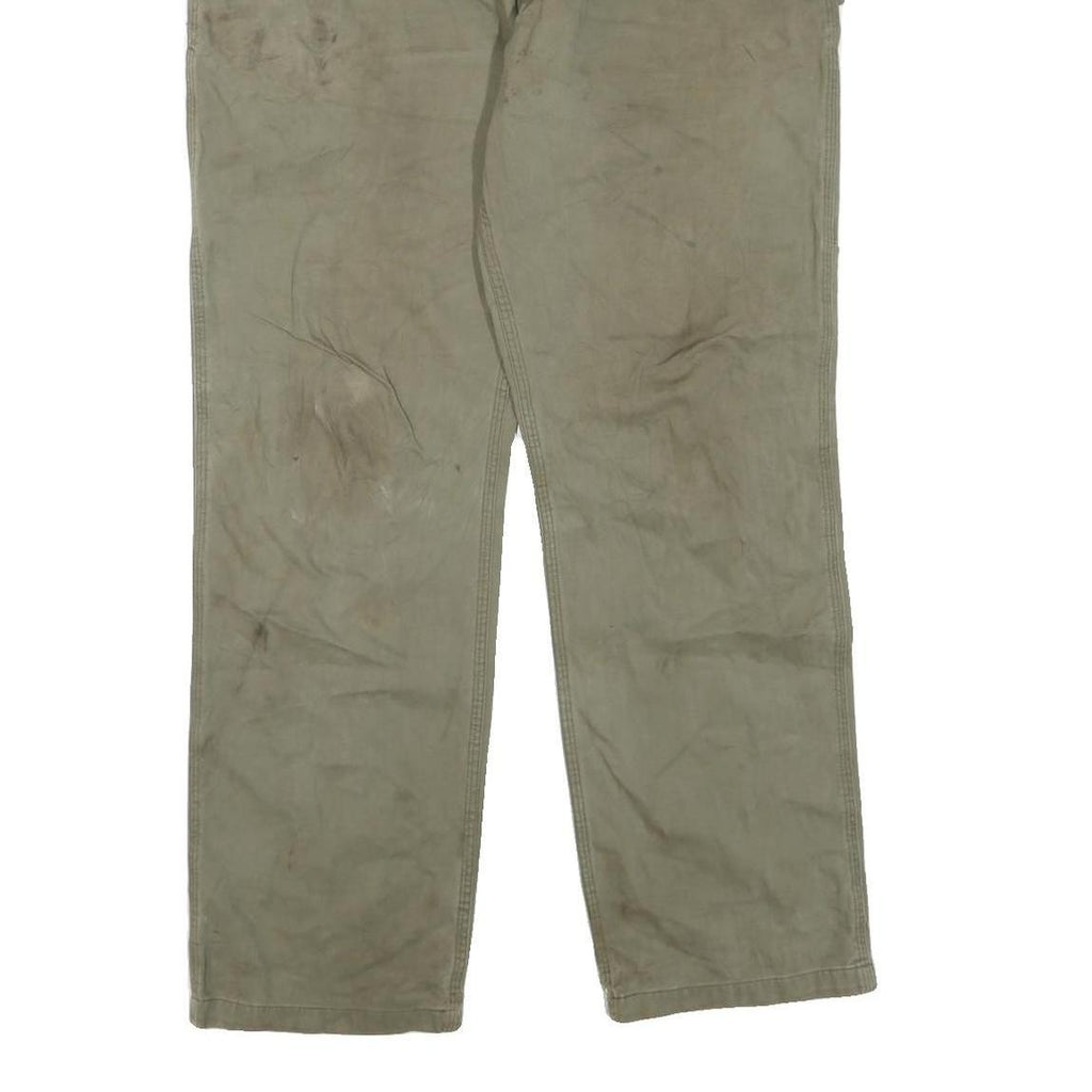 CARHARTT Mens Cotton Blend Regular Trousers Beige W36 L34 Workwear Durable