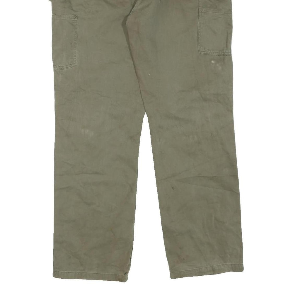 CARHARTT Mens Cotton Blend Regular Trousers Beige W36 L34 Workwear Durable