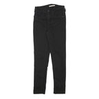 LEVI'S 721 Womens Black Slim Skinny Denim Medium W24 L26 Jeans Stretch Cotton