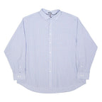 TOMMY HILFIGER Mens Blue Check Shirt 2XL Cotton Blend Long Sleeve Casual Formal