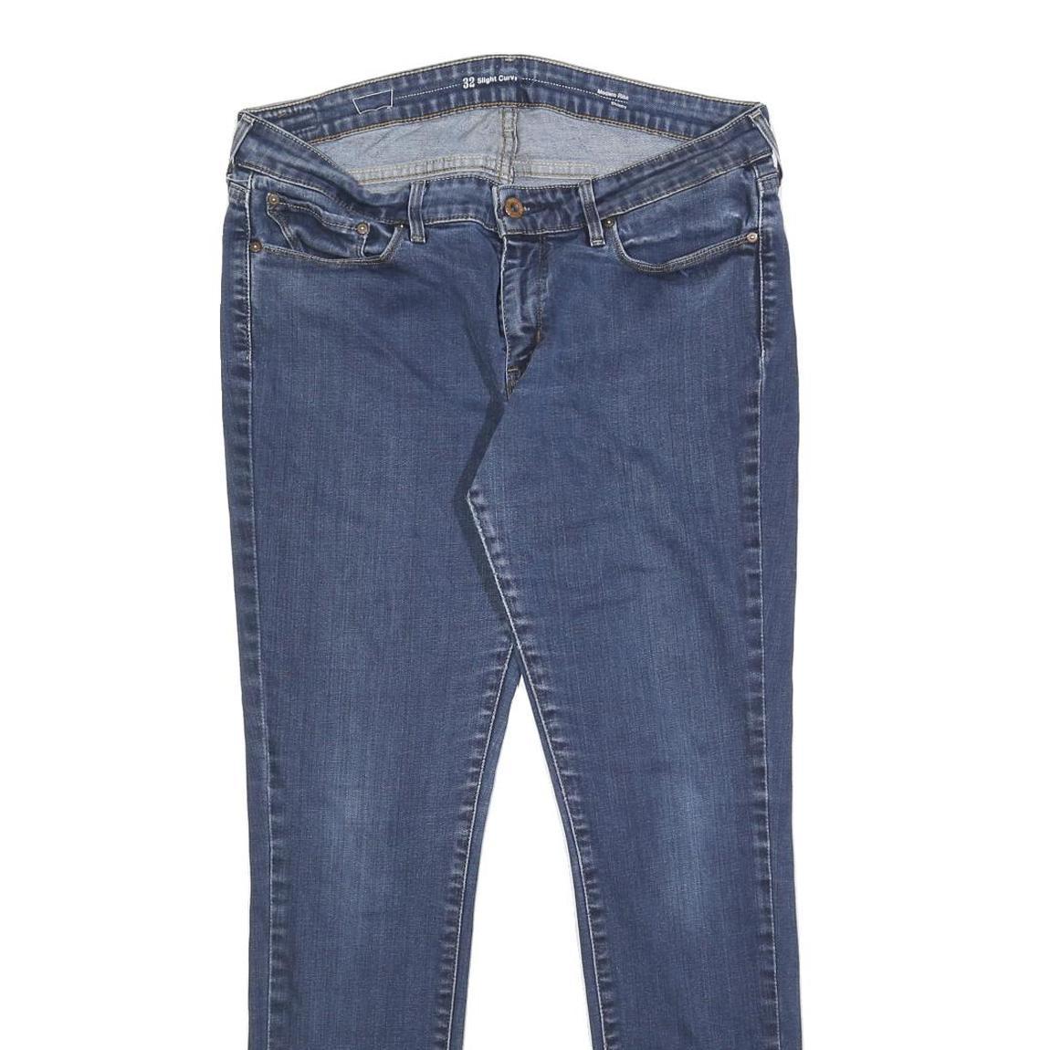 LEVI'S Womens Jeans Blue Slim Skinny Denim W32 L32 Zip Cotton Blend Casual