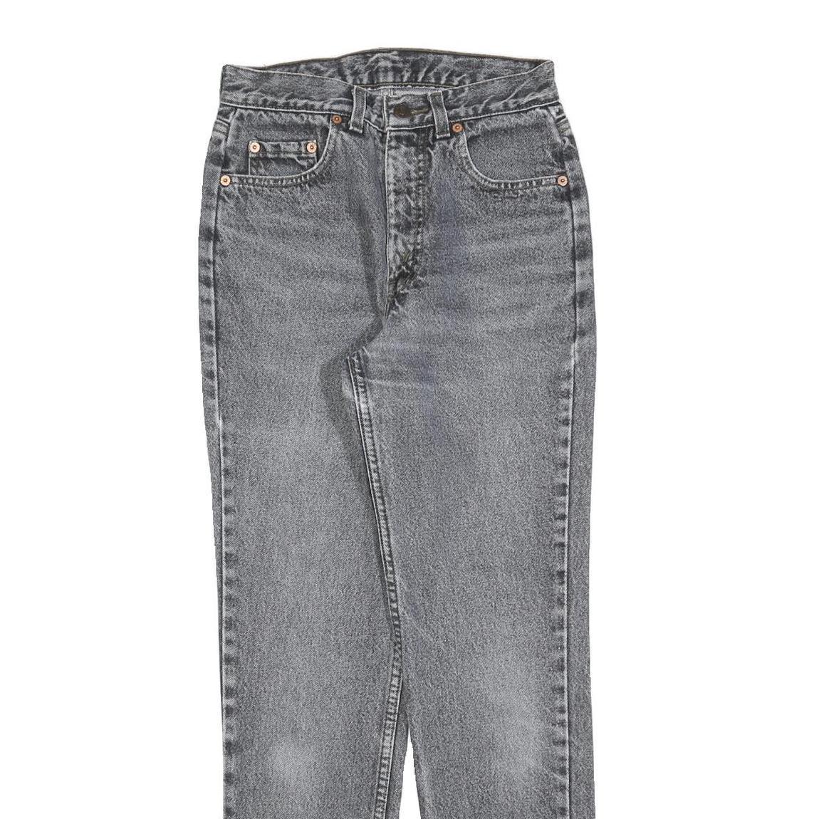 LEVI'S 737 Womens Slim Skinny Denim Medium Wash W25 L28 Slim Fit Zip Closure