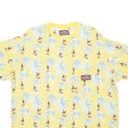RADIO Womens Printed Top Yellow Crazy Pattern M