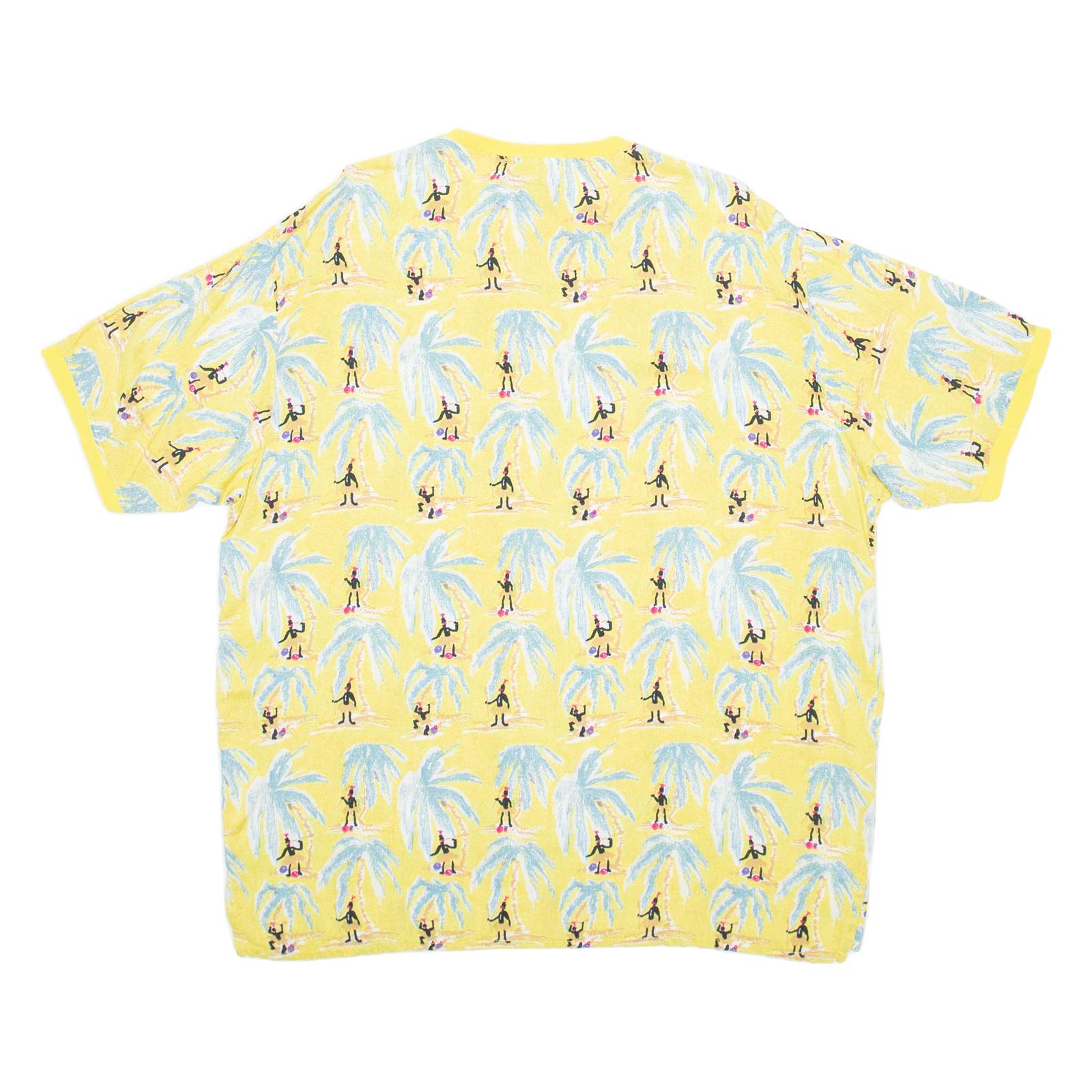 RADIO Womens Printed Top Yellow Crazy Pattern M