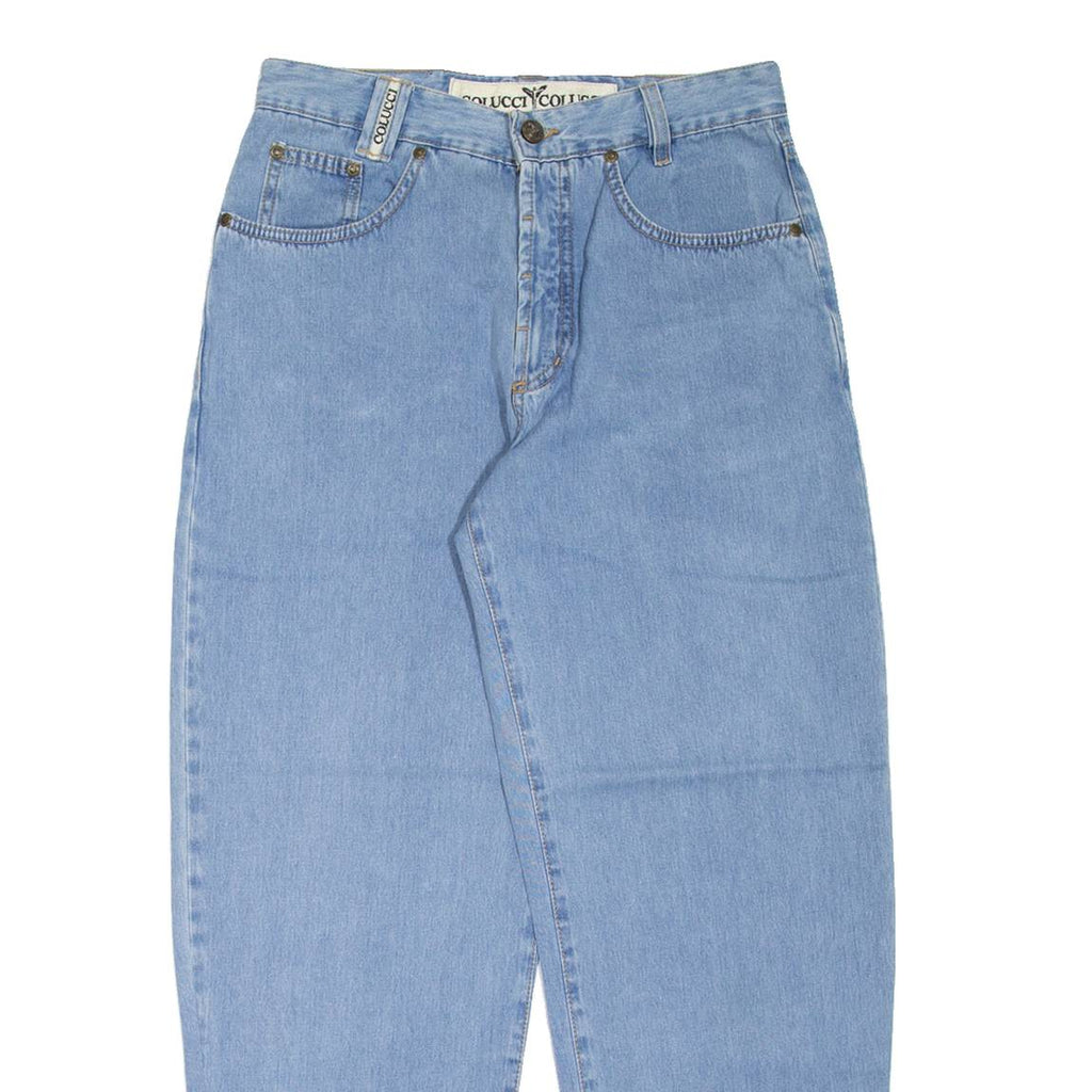 CARLO COLUCCI Womens Jeans Blue Relaxed Mom W30 L28