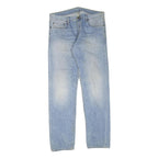 CARHARTT Mens Jeans Blue Regular Straight Denim Light W38 L35 Zip Cotton Blend