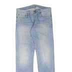 CARHARTT Mens Jeans Blue Regular Straight Denim Light W38 L35 Zip Cotton Blend