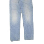 CARHARTT Mens Jeans Blue Regular Straight Denim Light W38 L35 Zip Cotton Blend