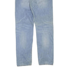 CARHARTT Mens Jeans Blue Regular Straight Denim Light W38 L35 Zip Cotton Blend