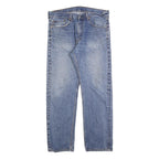 LEVI'S Mens Regular Fit Blue Denim Jeans W36 L31 Classic Cotton Zip