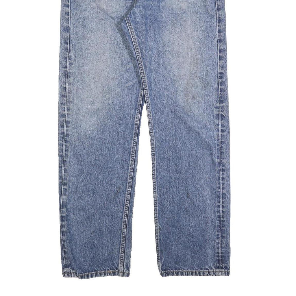 LEVI'S Mens Regular Fit Blue Denim Jeans W36 L31 Classic Cotton Zip