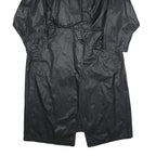 MODE Womens Black Jacket UK 16 Polyamide Button Closure Classic Fit Textured