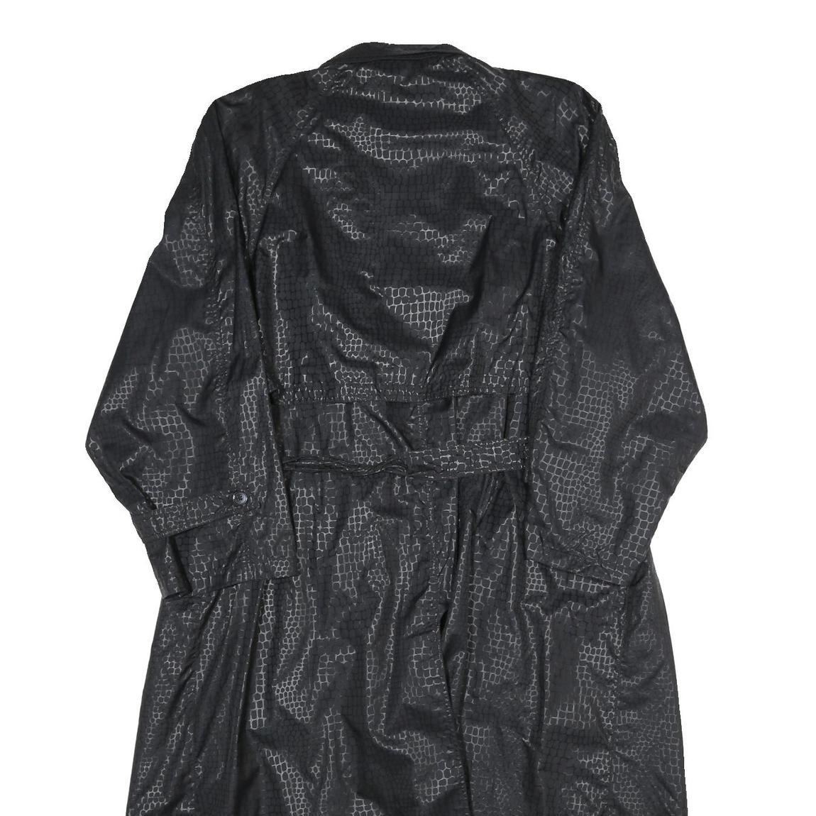 MODE Womens Black Jacket UK 16 Polyamide Button Closure Classic Fit Textured