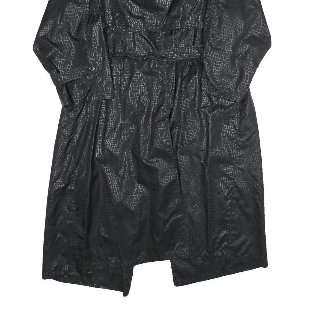 MODE Womens Black Jacket UK 16 Polyamide Button Closure Classic Fit Textured