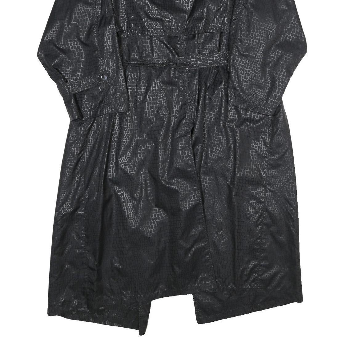 MODE Womens Black Jacket UK 16 Polyamide Button Closure Classic Fit Textured