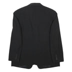 CIRO CITTERIO Mens Black Classic Jacket M Wool Blend Plain Button Closure
