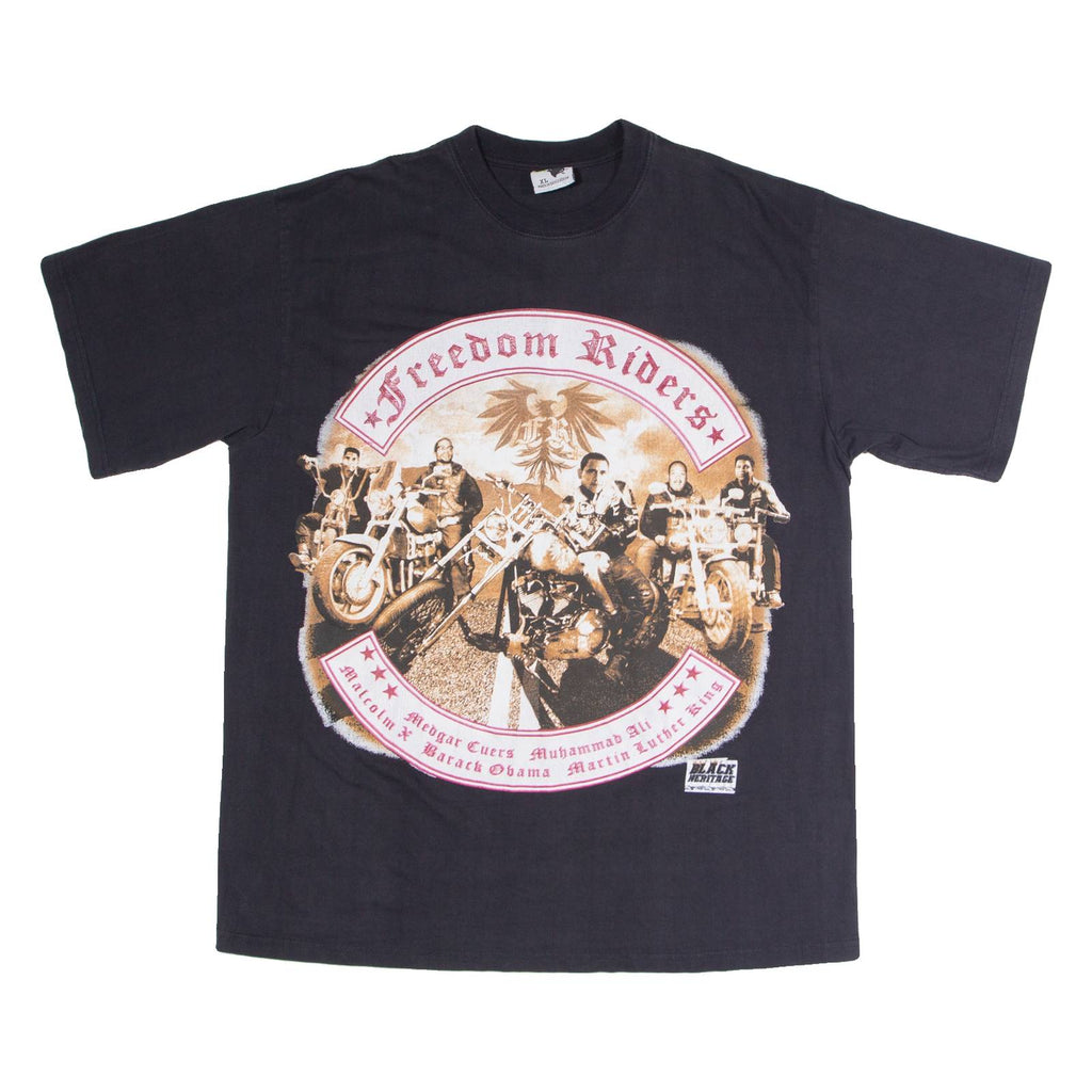THAT DOG Freedom Riders Mens Biker T-Shirt Black XL