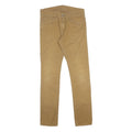 CARHARTT Mens Cotton Blend Slim Tan Trousers W30 L32 Durable Zip Closure Casual