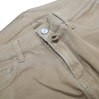 CARHARTT Mens Cotton Blend Slim Tan Trousers W30 L32 Durable Zip Closure Casual