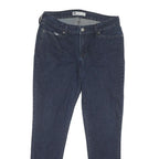 LEVI'S Womens Jeans Blue Regular Skinny Denim Raw W32 L28 Zip Cotton Blend