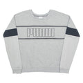 PUMA Womens Sweatshirt Grey Crew Neck UK 12