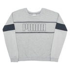 PUMA Womens Sweatshirt Grey Crew Neck UK 12