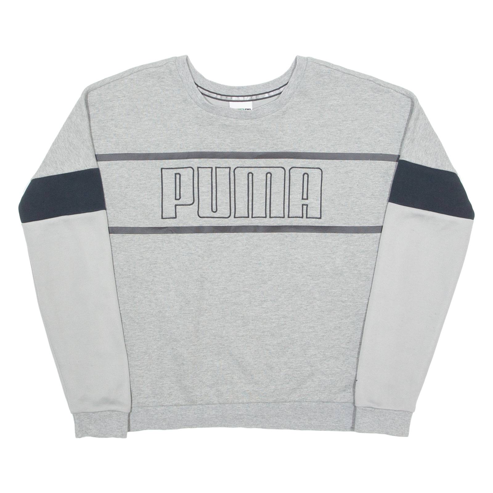 PUMA Womens Sweatshirt Grey Crew Neck UK 12