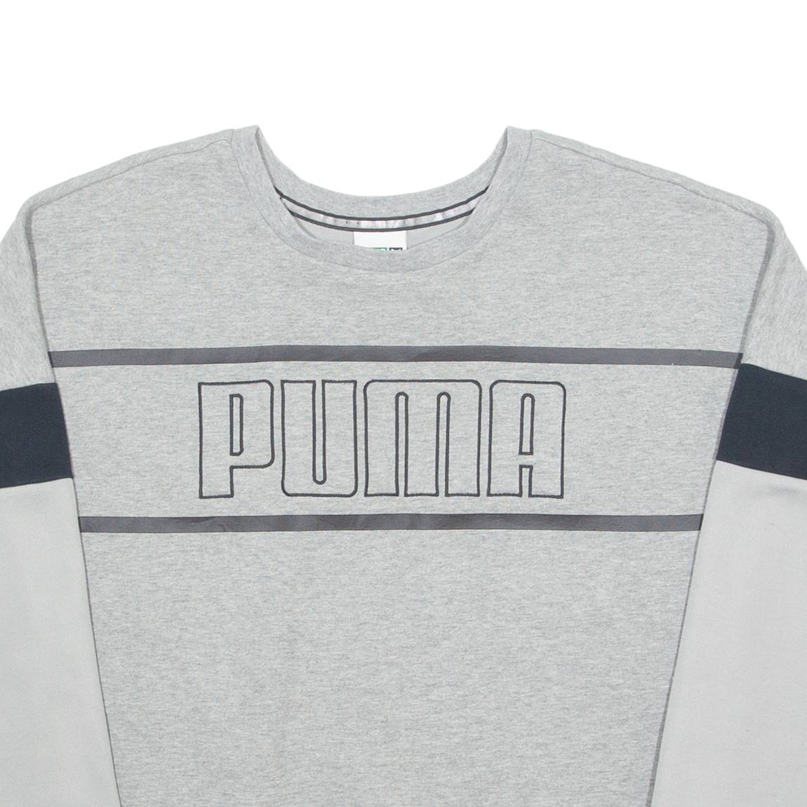 PUMA Womens Sweatshirt Grey Crew Neck UK 12
