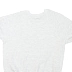 LEE Womens White Giorgio Beverly Hills Crew Neck L Cotton Blend Sweatshirt