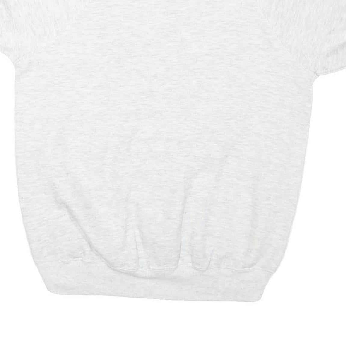 LEE Womens White Giorgio Beverly Hills Crew Neck L Cotton Blend Sweatshirt