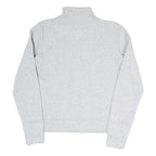 PUMA Womens Grey Sweatshirt Half Zip S Cotton Blend Pullover Casual