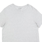 LACOSTE Mens Grey Cotton Blend T-Shirt 2XL Short Sleeve Round Neck Basic Casual